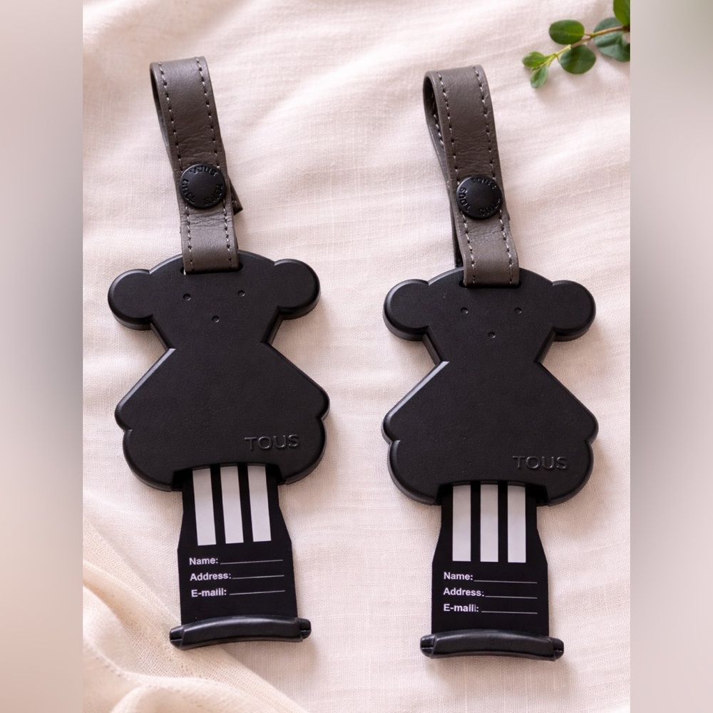 Tous Black Suitcase Tags